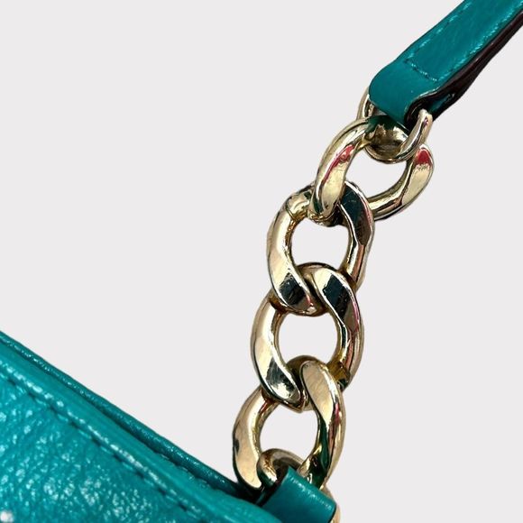 Michael Kors Cross Body Ostrich Print Chain Link Bag - Picture 8 of 10